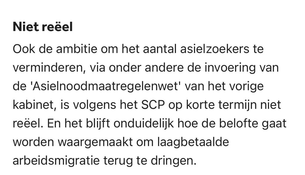 Op migratie gaat er helemaal niets veranderen. Net als de afgelopen 40 jaar. De omvolking gaat gewoon door.

En het vertrouwen in de overheid daalt verder. nos.nl/l/2603782