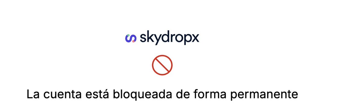 SaniyeCosmetics's tweet photo. @SkydropxLAT sino nos van a permitir usar la plataforma, déjenlo claro para que busquemos otra opción. Se les dio otra oportunidad después del adeudo con fedex y ahora nos salen con cuenta bloqueada 😡😡😡 https://t.co/a3oKtUfZHJ