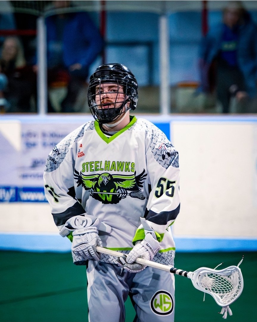 allsteelhawks's tweet photo. Steelhawks continue their charge up the standings with an 18-10 win over @PtboTimbermen in @ArenaLacrosse action on Saturday afternoon. Read Mark Stehlin's game report via this link:
https://t.co/aqa74Kc1we
@SportDurham https://t.co/HsGtwSmzXT