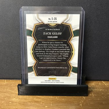 ILOVECOLLECTING 2023 Select Signatures Zack Gelof #S-ZG Silver