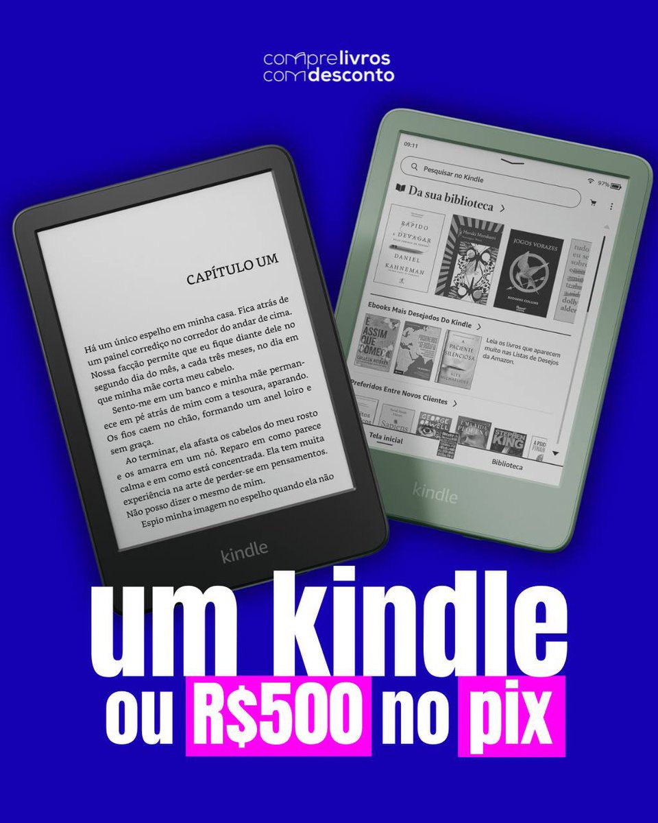 🚨 SORTEIO KINDLE WEEK!

o vencedor vai ganhar um Kindle ou R$500 no pix!

⚡️ regras: 
— dar rt 
—  seguir <a href="/tdcomdesconto/">LIVROS & OFERTAS GERAIS 📖🤑</a> 
— preencher o formulário e estar em um dos canais de livros e um de ofertas gerais! 
 
o resultado sai dia 28/02 nos canais. boa sorte!! 🔥