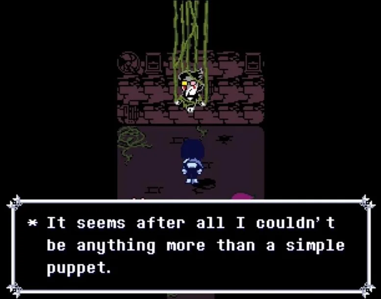 Shergoruna's tweet photo. If you ever feel like its wrong to portray spamton in epic and dramatic ways, remember he said this like a fallen character straight from a fantasy novel. His music has the fking freedom motiff.

He is silly but also the Icarus from the play he could never direct. Satire, satire. https://t.co/6FwcQ5NK7T