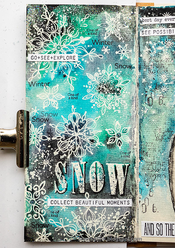 Layersofink's tweet photo. Whatever the weather is this week's theme at the @SimonSaysStamp Monday Challenge Blog. I made an art journal page about winter weather. Tutorial and more details on my blog: 

https://t.co/LyO7ePlhGD

#layersofink #simonsaysstamp #sssmchallenge https://t.co/fm6cvFBIZo