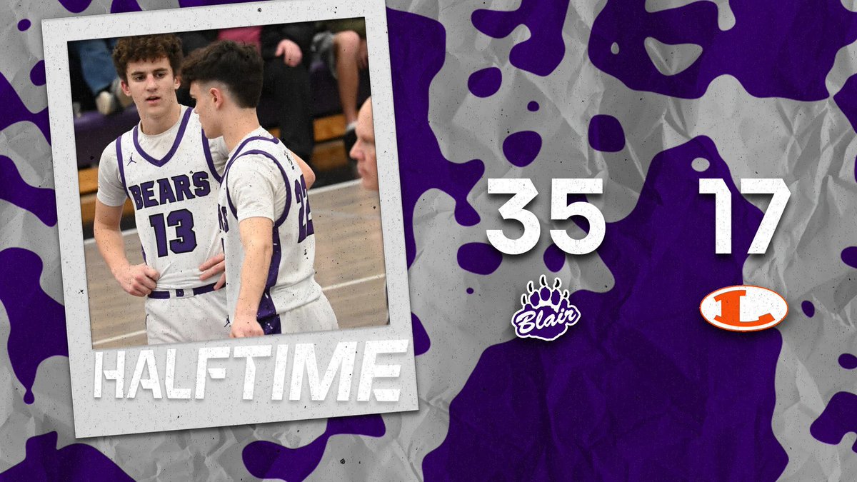 BlairBasketball's tweet photo. Bears lead at half. https://t.co/Mc3l74rdyM