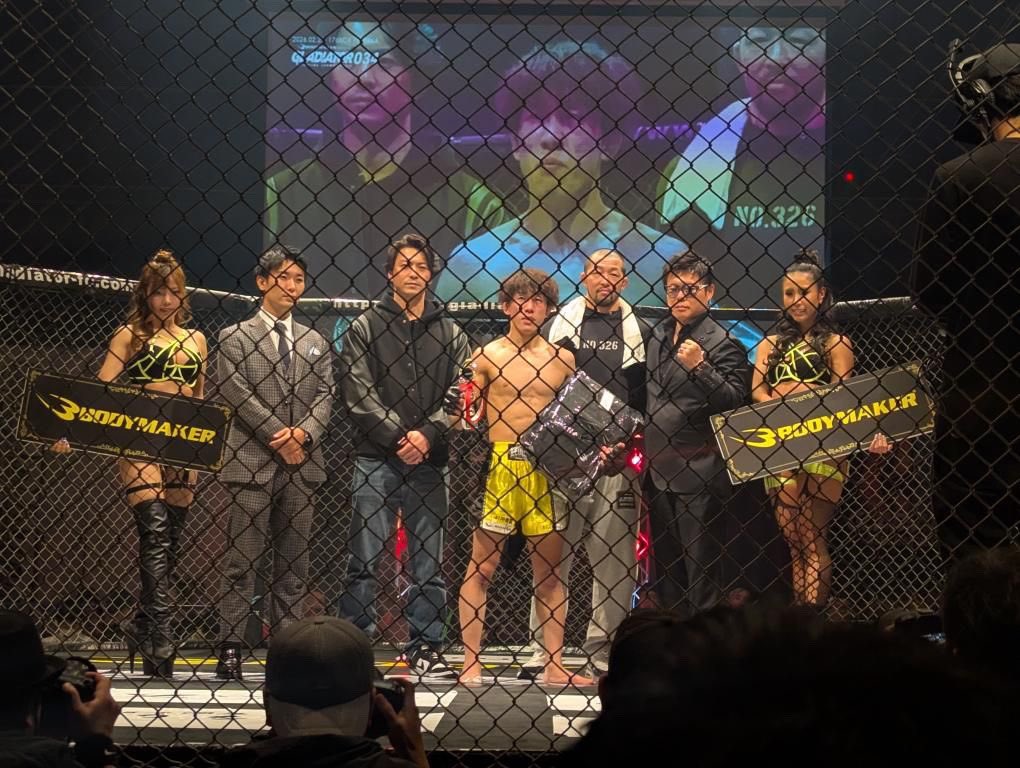 marukanpw1997's tweet image. 久々の復帰戦無事勝つことが出来ました！

支えてくれた全ての方々に感謝です！

もっともっと強くなってみんなに
喜んでもらいたいです！

#マルザヘンペーソク
#MIBURO
#GLADIATOR