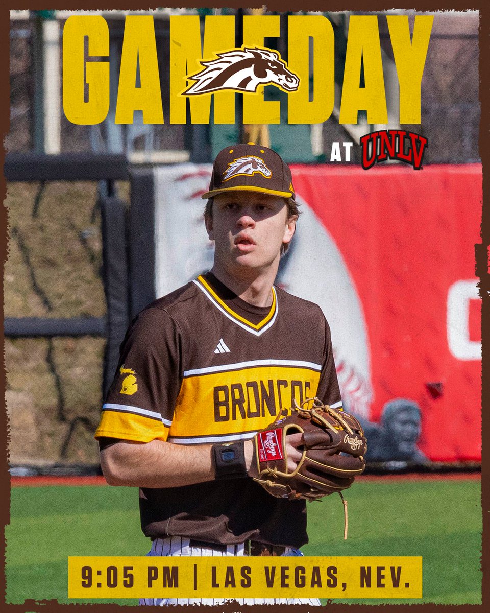 It's GAMEDAY!!! The Broncos are set for their first-ever meeting with UNLV tonight!

🆚 UNLV
⏰ 9:05 pm
📍 Las Vegas, Nev.
📺 buff.ly/Uup5HUF
📊 buff.ly/e4PY6Lb

#BroncosReign