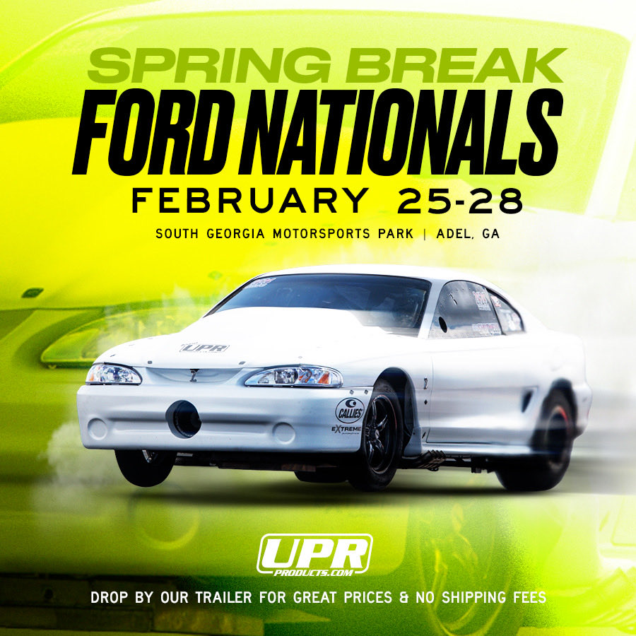 uprproducts's tweet photo. The Spring Break Ford Nationals are this weekend at South Georgia Motorsports Park. Stop by the UPR trailer for great deals on UPR parts! https://t.co/b7McVCHdum