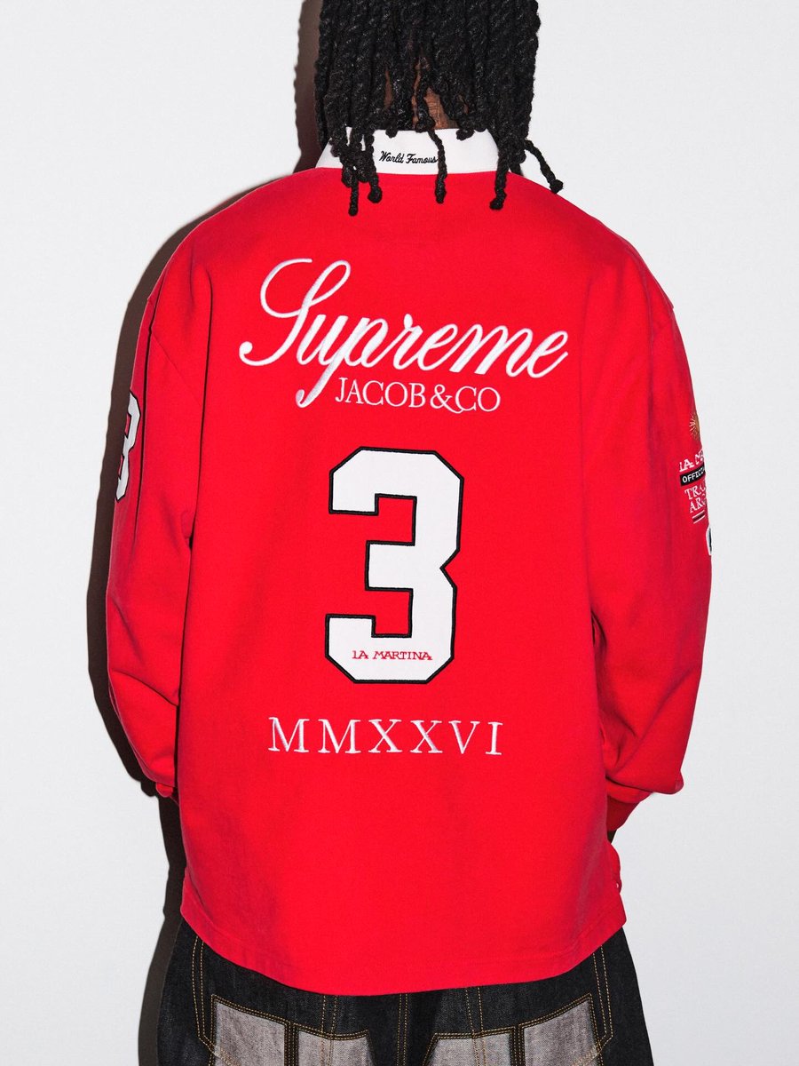 Supreme x La Martina x Jacob & Co. Rugby SS26 ❤️