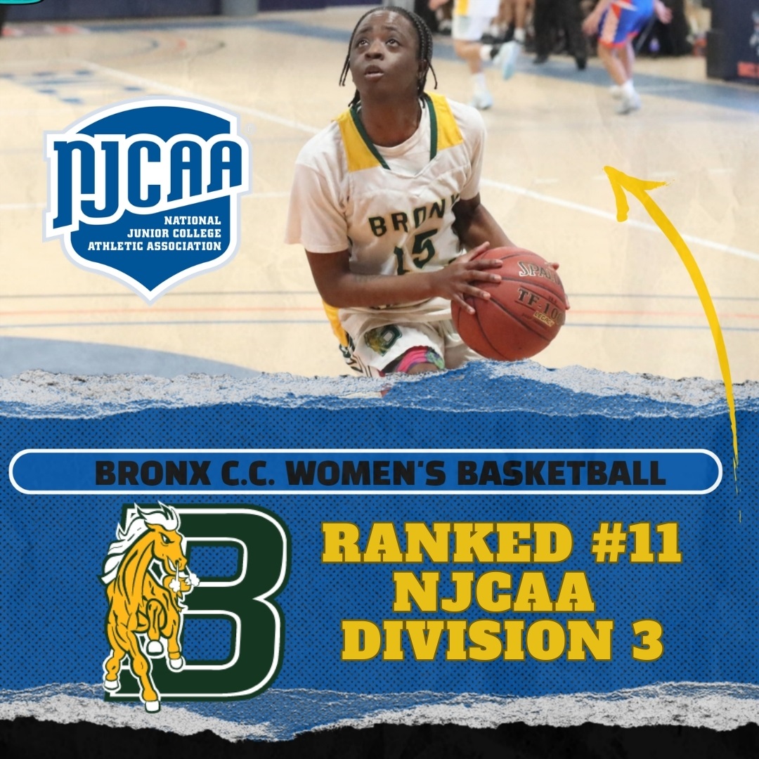 The <a href="/BCCcuny/">Bronx Comm. College</a> women's basketball team continues to make <a href="/NJCAA/">NJCAA</a> headlines. This past Friday, the Broncos captured their 12th consecutive victory, winning the CUNY title by defeating <a href="/KCCWAVE/">KCC Athletics</a> 79-57, and earlier today, it was announced they have bumped up to ranking #11 in NJCAA D3!
