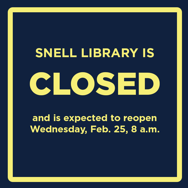 Northeastern University Library tweet media