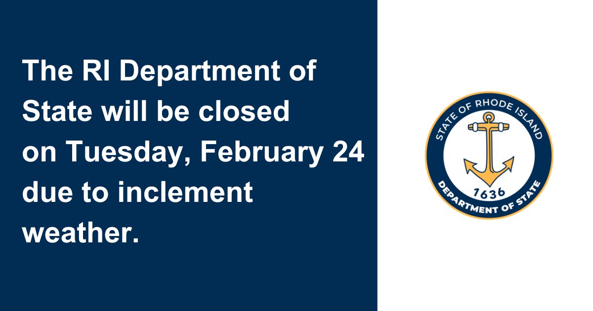 RI Department of State | Secretary Gregg M. Amore tweet media