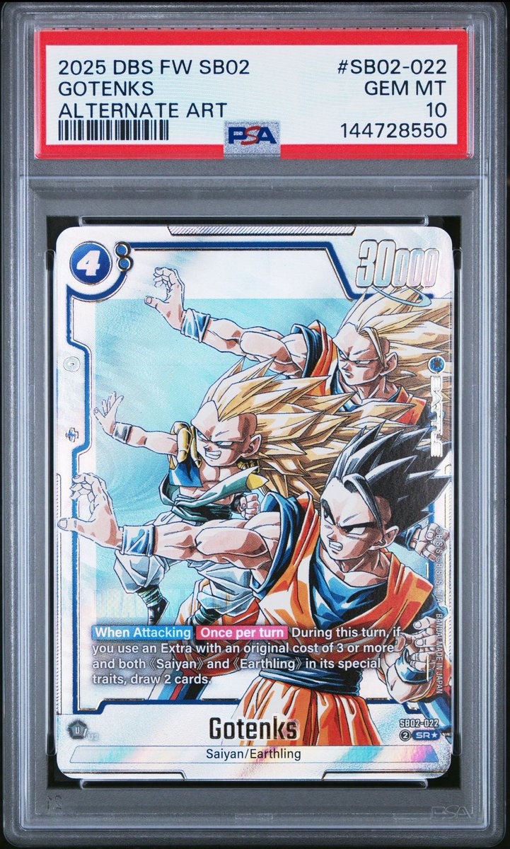 2025 DBFW MB2 Gotenks Gohan Goku ALT PSA10🔥🔥🔥🔥 #DBFW #gotenks