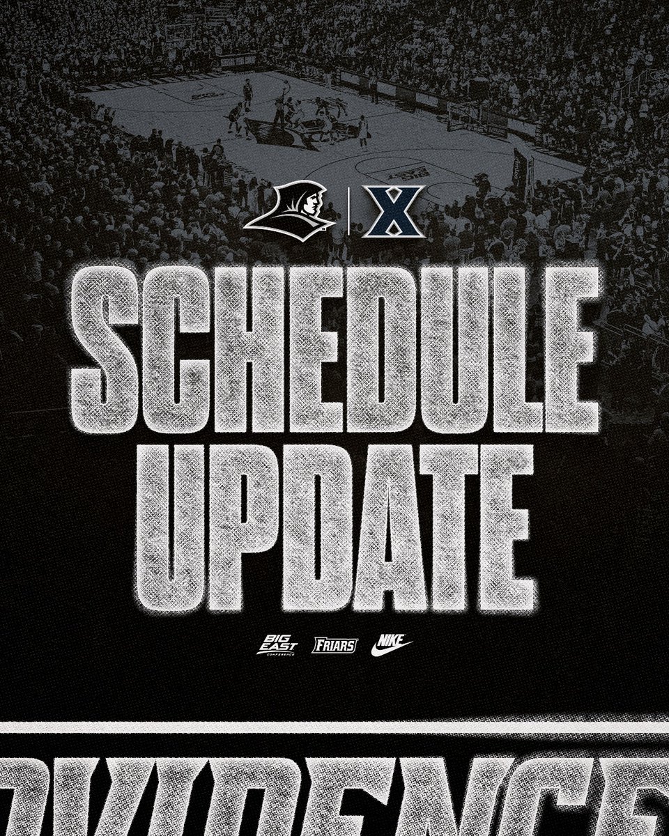 Due to the impact from the recent winter weather throughout the northeast, Tuesday's game against Xavier has been moved to Wednesday (Feb. 25).

Tipoff at Amica Mutual Pavilion will be at 7:30 p.m. and the game will air on truTV and will stream live on HBO Max.