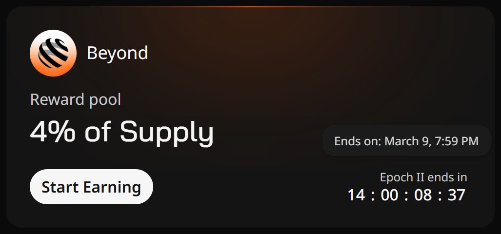 Only 2 weeks left to the <a href="/beyond__tech/">Beyond | Connecting Bitcoin</a> Epoch 2 on Wallchain

I got kicked out of the reward zone today all eyes are on them right now so the competition is insane

The tech is untouched time to double down on the layerzero that will unlock BTC true power  🤝