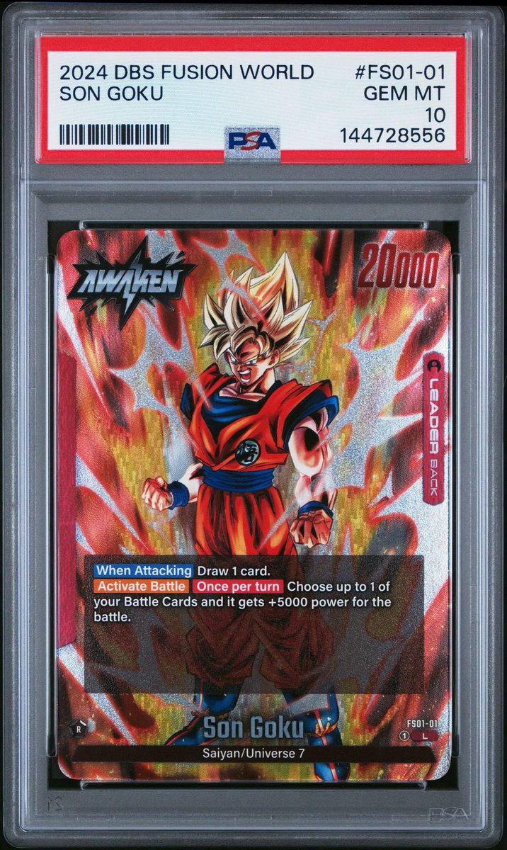 Son Goku PSA10🔥🔥🔥🔥 #DBFW