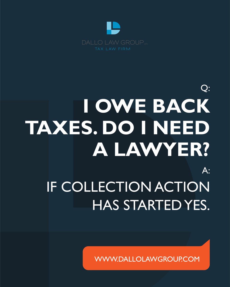 DalloLawGroup's tweet image. Tax issues can turn into legal issues fast. 📬
Received certified mail from the IRS, facing collection action, or owe back taxes? It may be time to seek legal protection.

Save this for reference.

#TaxAttorney #IRSAudit #TaxDebtRelief #TaxLaw #DalloLawGroup