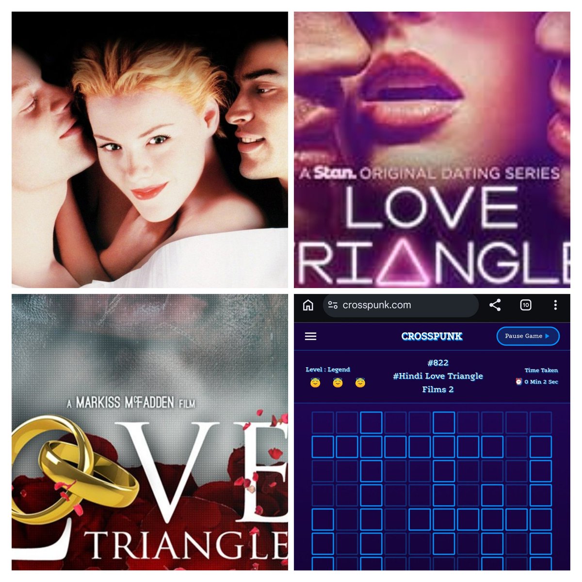 apurvnagpal's tweet image. #LoveTriangles ❤️

In Hindi movies 🍿 

Try #CrossPunk 😊

⏯️ crosspunk.com 🥂