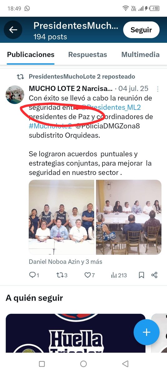 <a href="/Urb_MuchoLote2/">Urbs_MuchoLote2 </a> <a href="/valmoonrayne/">Val Moonrayne</a> <a href="/181Responde/">181 Responde</a> Si🙄🤦🏻‍♀️
PARA NADA DISIMULAN. 
Y QUE POCA MODESTIA. 
SÓLO EN ESO QUEDAN SIEMPRE!!! 
EN REUNIONES SIN SENTIDO NI RESULTADOS. 
SÓLO ESTAN DE "TONTOS ÚTILES" 
HASTA EL DIA DE HOY, NADA DE NADA CON EL UPC. 
POR ESO LOS MORADORES NO APOYAN. 
SÓLO SIRVEN PARA LA FOTO.