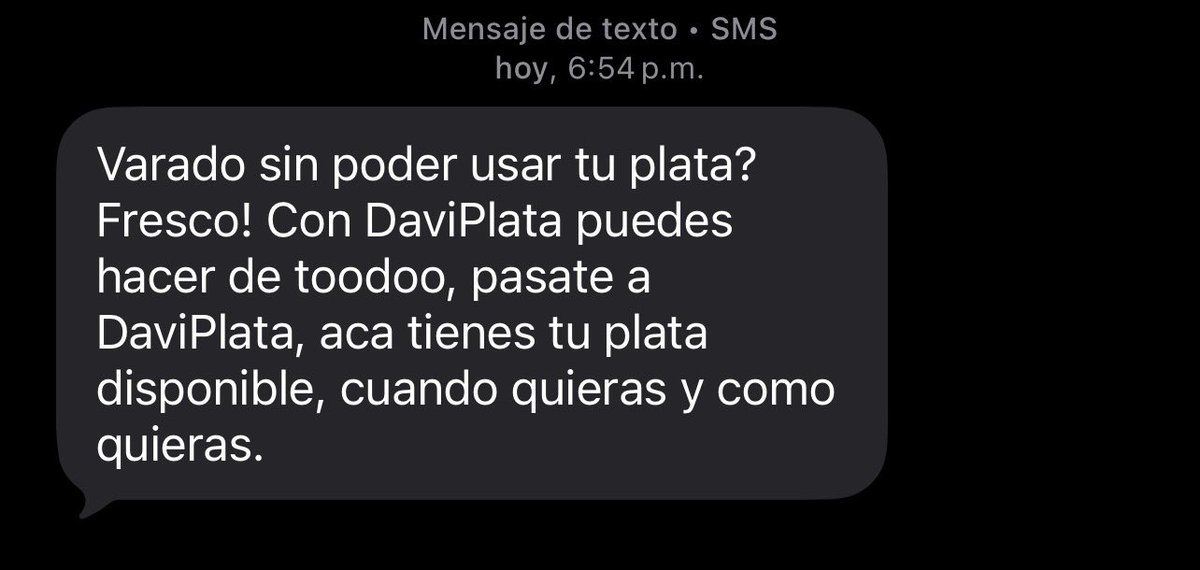 Sebas_Riano's tweet photo. Los de DaviPlata si le saben!!! Los pagos de nómina hoy no se pudieron hacer por culpa de Bancolombia 🙂 https://t.co/JpsVB3sWOc