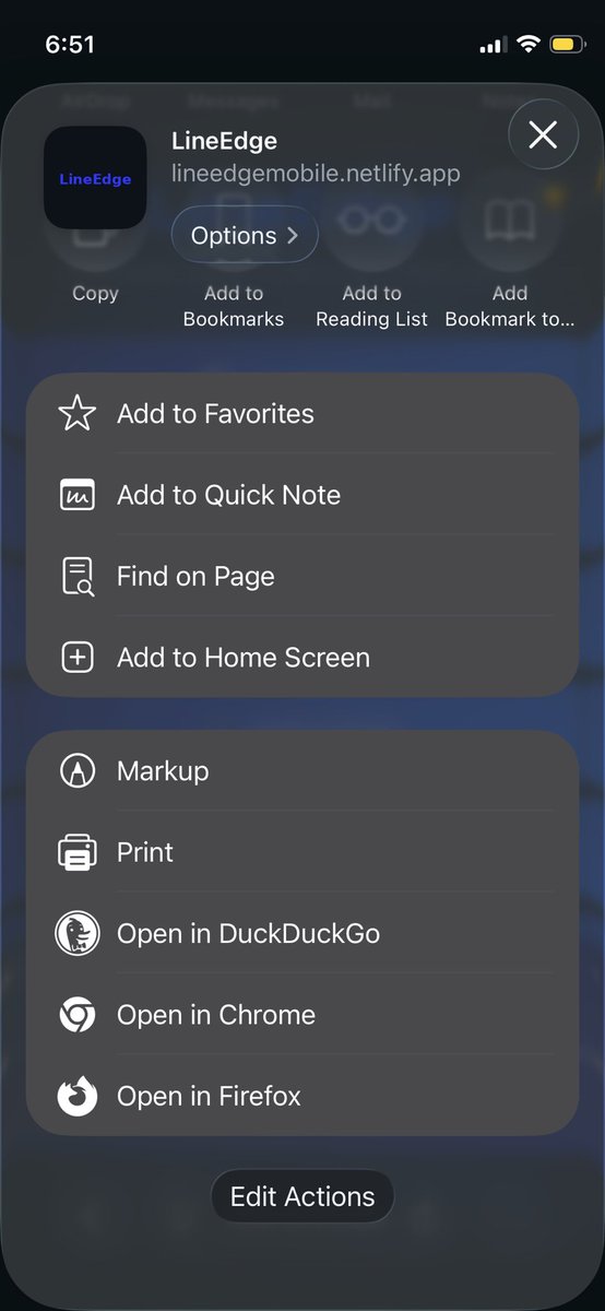 LineEdge tweet media