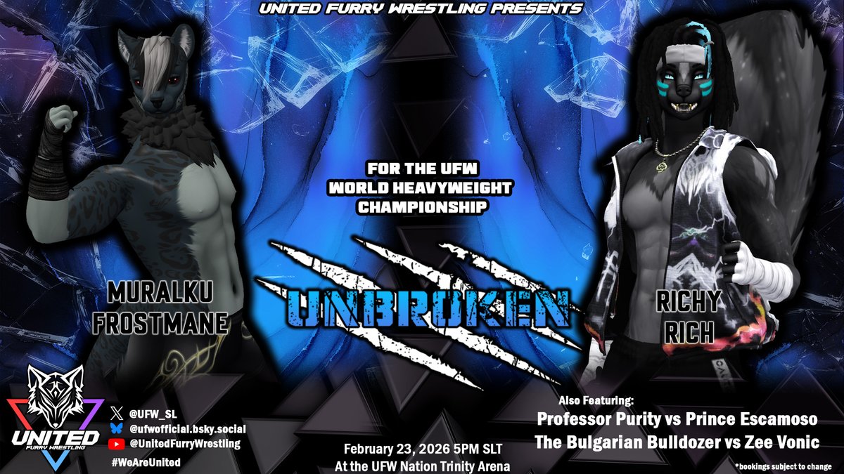 United Furry Wrestling tweet media