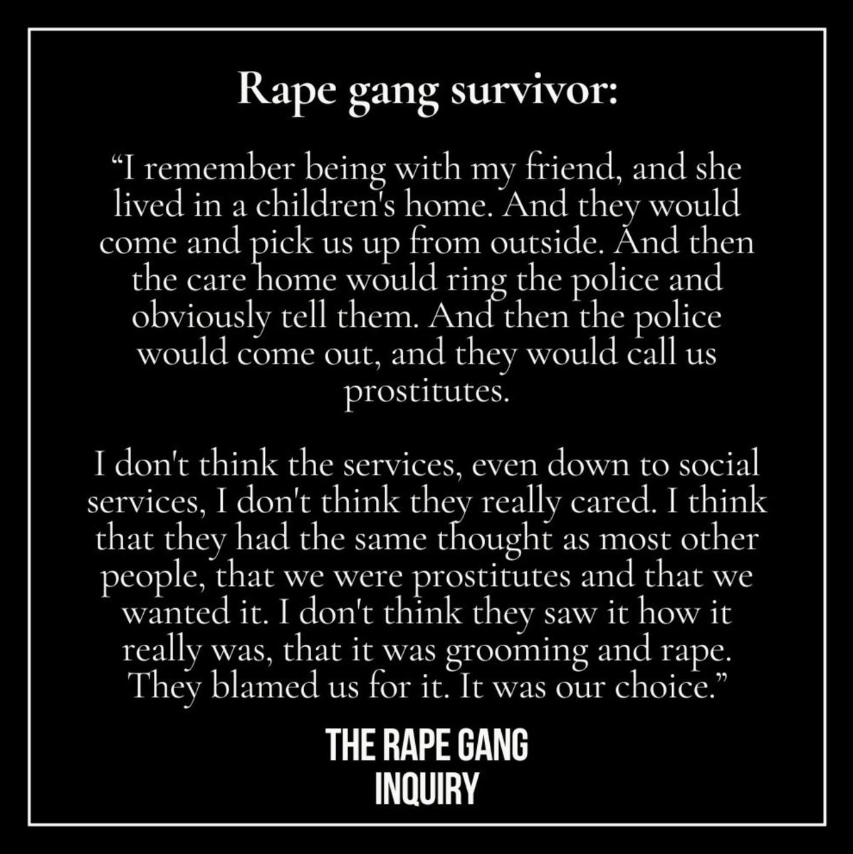 the part that's not being mentioned is that the British police who raped young white girls were also foreign Muslims, as were the local government councilors, bureaucrats, social workers who joined in. Foreigners were put in positions of power and treated girls as spoils of war.