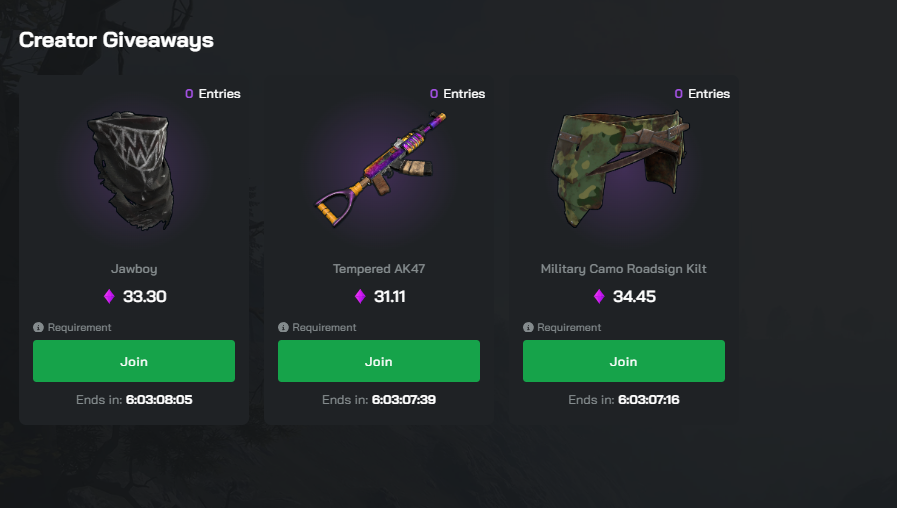 streffed's tweet image. 🚨NEW 100 gem weekly raffle out for everyone under code STREFFED on @RustClash 

✍signup here for depo bonus  : rustclash.com/r/STREFFED

lb rewards and more... cant miss out 

#rustclash #cases #csgo #skingivaway #rustskins #rustgiveaway #rust #fort #giveaway #affialite
