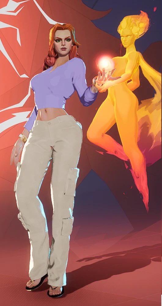 Trace6201's tweet photo. @Sketchy_Hedgey Been waiting on rivals or a modder to make this already got jean and rogue https://t.co/JFxnUolvE3