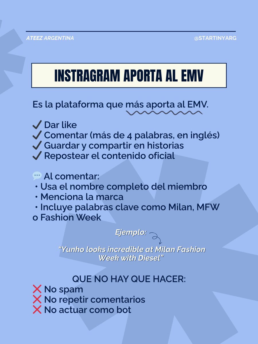 Startinyarg's tweet photo. ⭐️ INSTAGRAM
#ATEEZ #에이티즈 @ATEEZofficial
#ATEEZARGENTINA #STARTINYARG https://t.co/wdxzOFbfgd