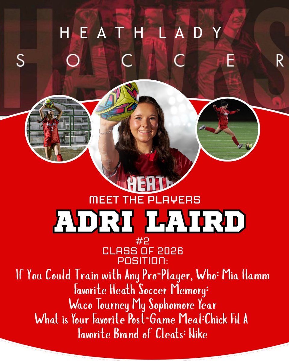 SoccerHeath's tweet photo. Meet the Senior Class of the 2025-2026 Lady Hawk Soccer Team❤️
Tomorrow is Senior Night for our four fabulous seniors! Come out to Heath at 7PM to help us celebrate them!
#SouthSide #Classof2026 #SeniorClass https://t.co/55M1lREM24