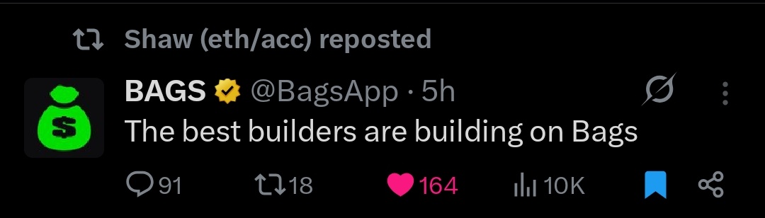 $MILADYAI is the best project on <a href="/BagsApp/">BAGS</a> <a href="/finnbags/">FINN</a> we have the best AI project of the world here, <a href="/shawmakesmagic/">Shaw (eth/acc)</a> is creating a beatiful app and that will be the biggest project.

bags.fm/Byb8WojwPWthyM…