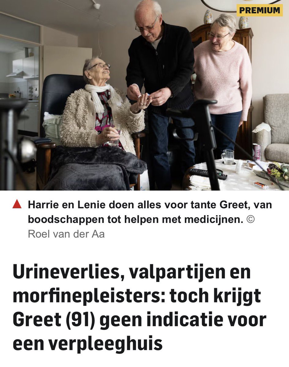 Een samenleving die letterlijk en figuurlijk niet wil zorgen voor ouderen maar wel asielzoekers met alle egards behandelt is moreel failliet. Dit is iemands moeder of oma, staat niemand daarbij stil?

Bron: gelderlander.nl/binnenland/uri…