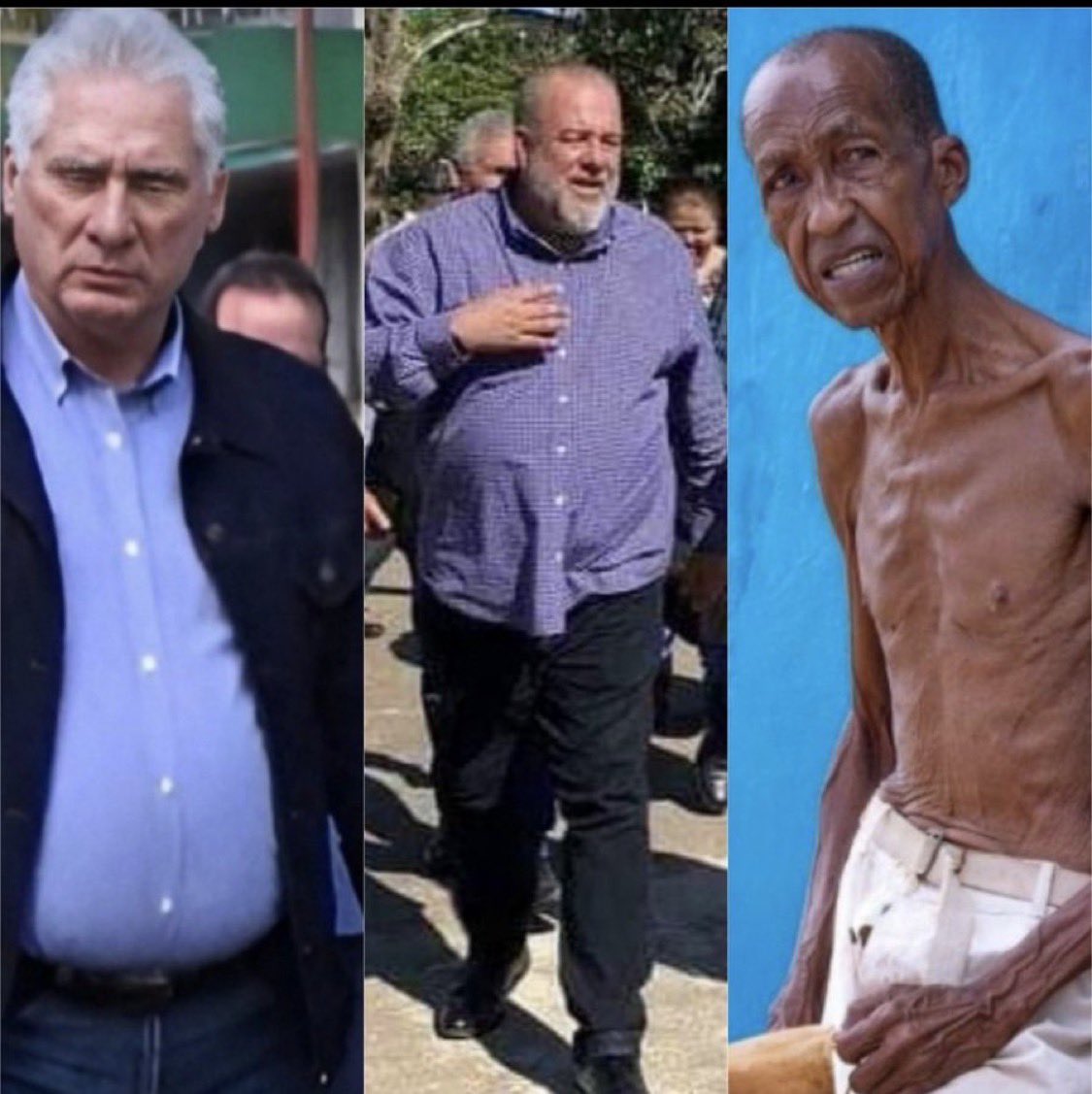 Cuba 🇨🇺 
Dictador.           Ministro.            Pueblo.