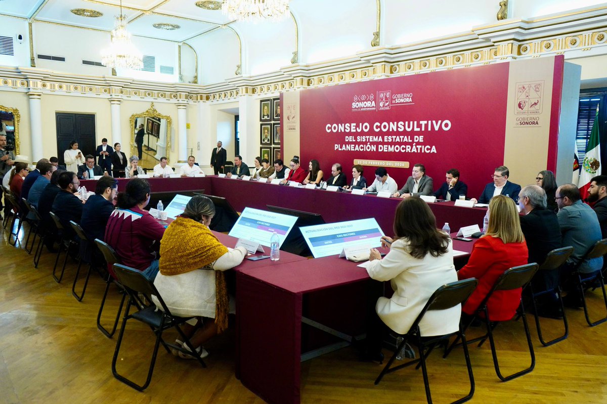 Actualizamos el Plan Estatal de Desarrollo para alinearlo con el Plan Nacional impulsado por nuestra Presidenta, <a href="/Claudiashein/">Claudia Sheinbaum Pardo</a>.

Con una ruta clara y más indicadores, fortalecemos la coordinación entre los tres niveles de gobierno y consolidamos la transformación de Sonora.