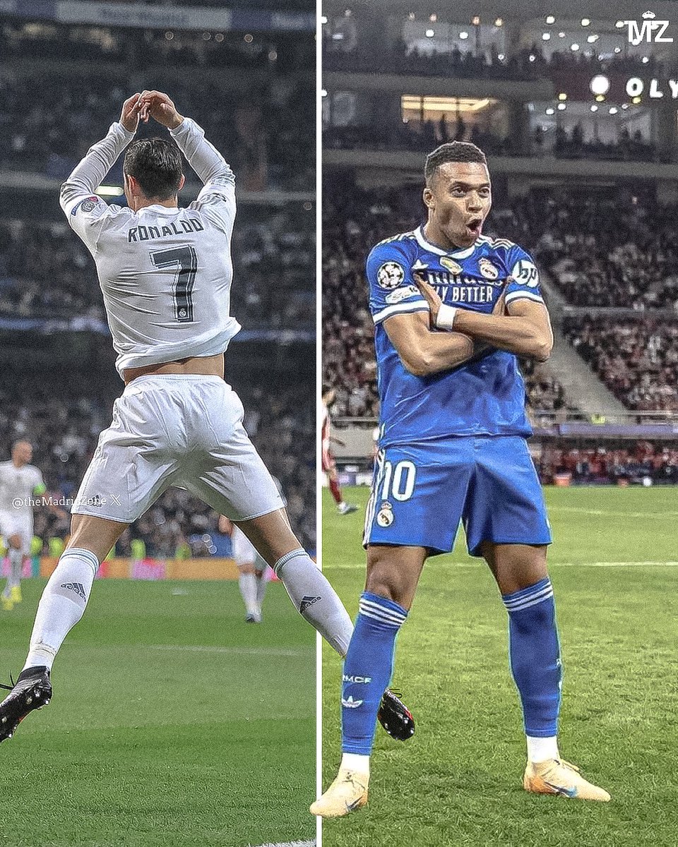 🚨 Only 2 players have scored 4 goals in a Champions League game for Real Madrid: 

• Cristiano Ronaldo vs Malmö
•  Kylian Mbappé vs Olympiacos

Historic. <a href="/perplexity_ai/">Perplexity</a> ✨