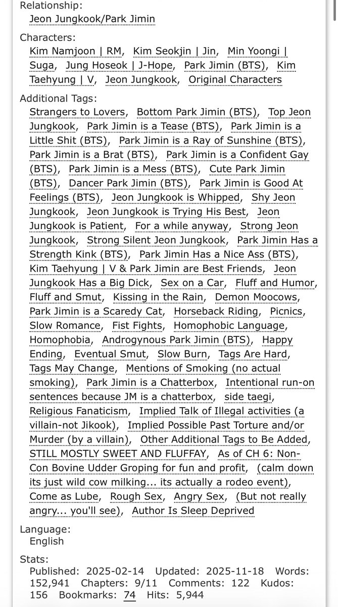 yearningkm's tweet photo. 13. lariats and lip gloss by azaiajinn 

cityboy jm x cowboy jk! i love jk’s character development and how protective he is over jm <33

https://t.co/JODoURSb07 https://t.co/FnULuKlMge