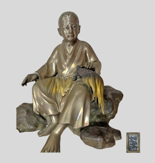 買取実績：大島如雲 浦島太郎像】 明治から昭和初期にかけて、日本の