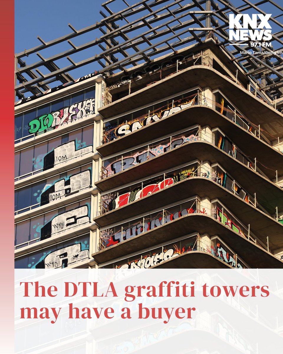 Los Angeles’ graffiti towers gained international attention after taggers painted up the long-abandoned 27-story project. Now, an IE company that says it’ll rescue them.  

Read here: audacy.com/knxnews/news/l…