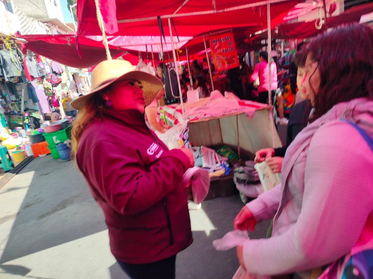 LeideAviles25's tweet photo. Este lunes recorrí calles del #Distrito25 en Chimalhuacán, donde tuve la oportunidad de compartir con vecinas y vecinos sobre los avances de la Cuarta Transformación y los proyectos previstos para la región
#LeideAvilésDomínguez
#HumanismoMexicano
#ElPoderDeServir
#Mexiquenses https://t.co/1HKhMeHhXh