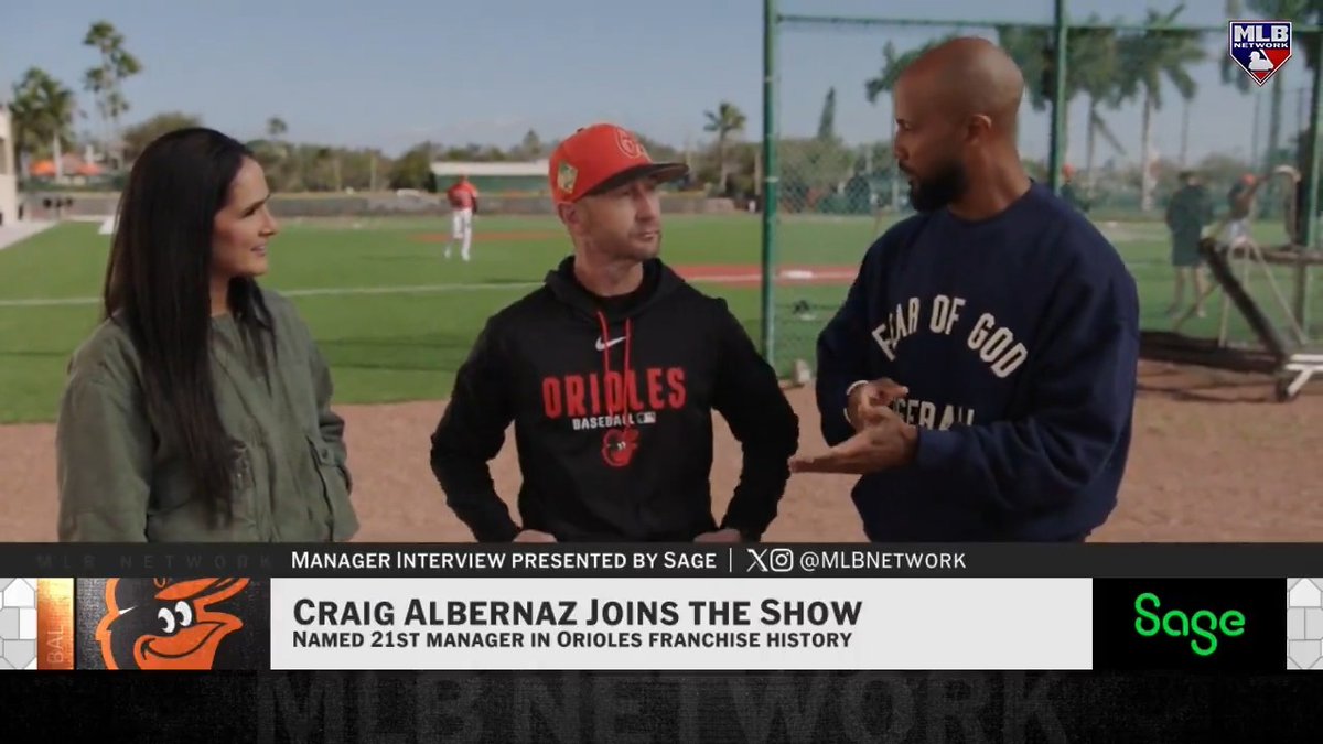 Craig Albernaz on his managerial philosophy ahead of his first season with the @Orioles:
"You want to know the players. You want to know where they came from, what makes them tick and what makes them happy."
MLB Network + @SageUSAmerica