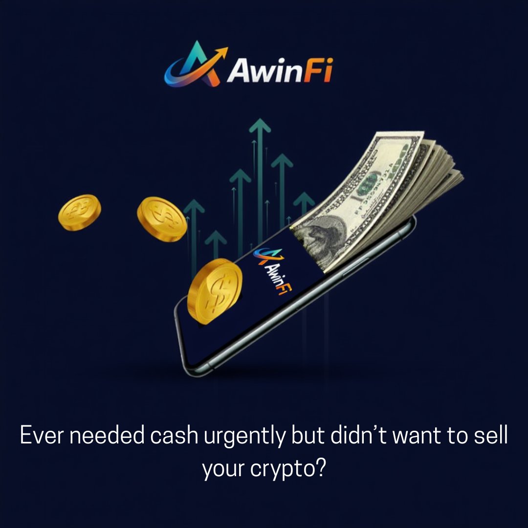 AwinFiHQ's tweet photo. Ever needed cash urgently but didn’t want to sell your crypto?
Selling means losing your position. Losing future upside.
AwinFi changes that.
Borrow cash. Keep your crypto.
Join the waitlist ↓
https://t.co/Od7bbWEOOw
#AwinFi #Crypto #DeFi #Web3 #defiyield #usdtyield https://t.co/ccFHeH5wt1