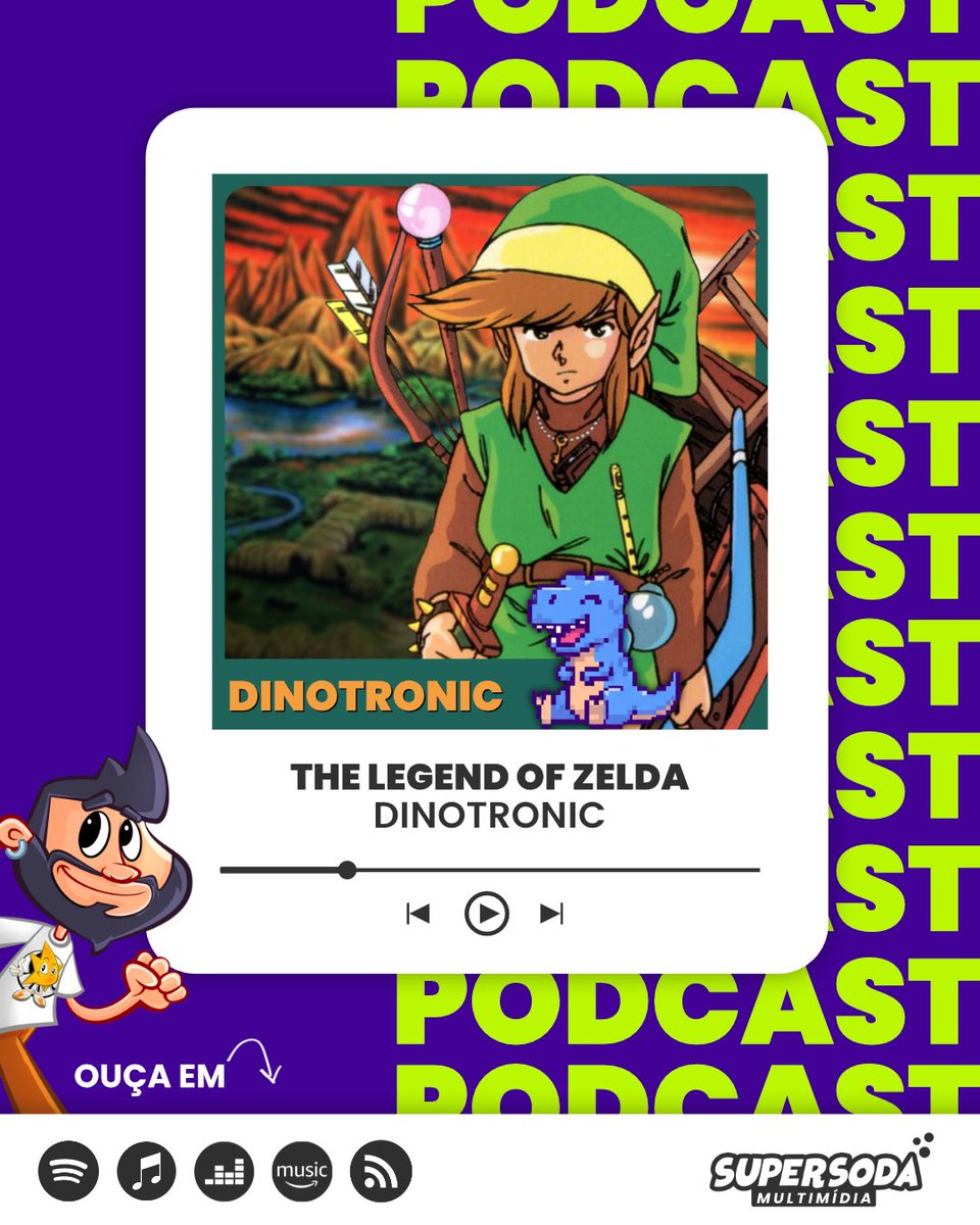 ⚔️🛡 The Legend of Zelda completou 40 anos! Para comemorar, fizemos um Dinotronic especial sobre o primeiro jogo da série.

🎧 Disponível em todos os apps de podcasts

open.spotify.com/episode/504vF3…
