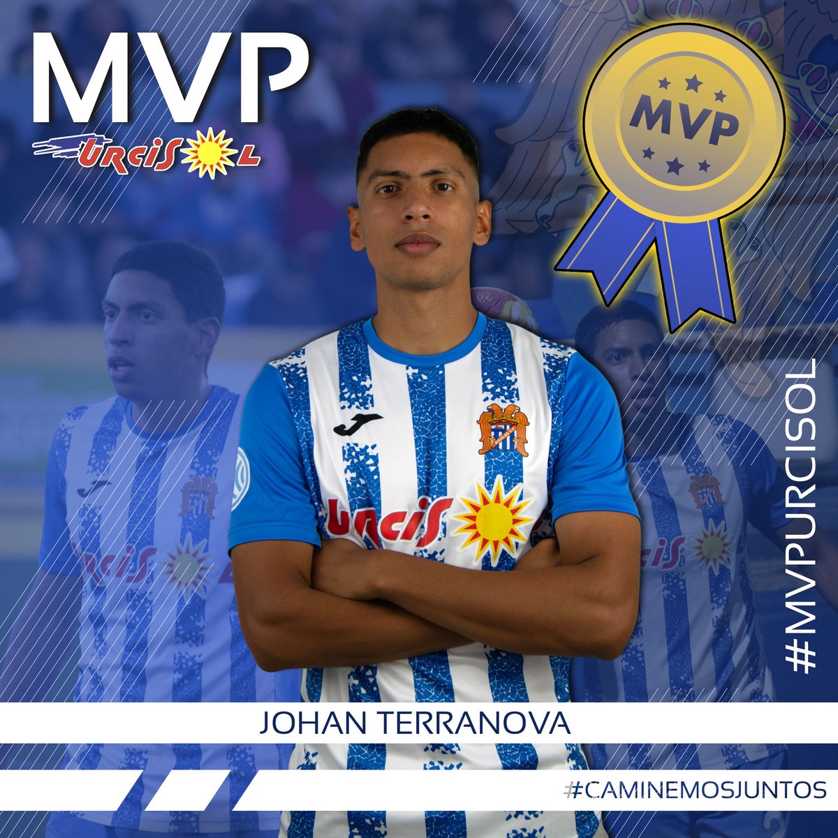 ¡Y ahora llega el turno de descubrir quién ha sido el #MVPUrcisol de la jornada 24!
Nuestra afición con sus votos en ‘X’ y en nuestro canal de WhatsApp ha decidido que sea... 🥁

El autor del golazo del partido. ¡Johan Terranova! ¡Enhorabuena!👏🏻👏🏻👏🏻