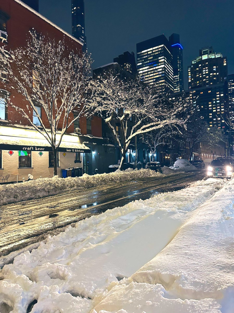 free_style_chef's tweet image. The calm and beauty after the snow storm blizzard in NYC. ❄️

We tried to go the gym but it was closed so we got a nice walk instead. 

Bless the human who made the snowman that cheered everyone! ☃️

#snowday #blizzard #nyc #newyorkcity