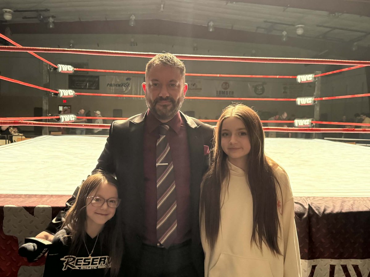 NickLendl's tweet photo. The #ResetButton returned as we put on a great event this past Saturday! @IWCwrestling #Reloaded 12.0 will be talked about for quite some time.

It was extra special to me, having my girls there! 💪 🎤 https://t.co/NbV5nri81z