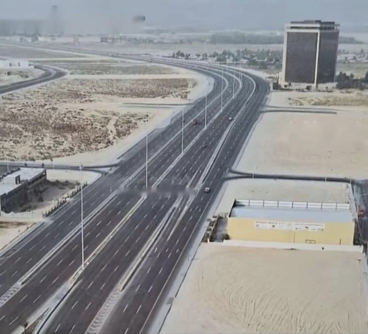 طريق #الـخـُبـَر - الدمام في الثمانينيات الميلادية♥️!