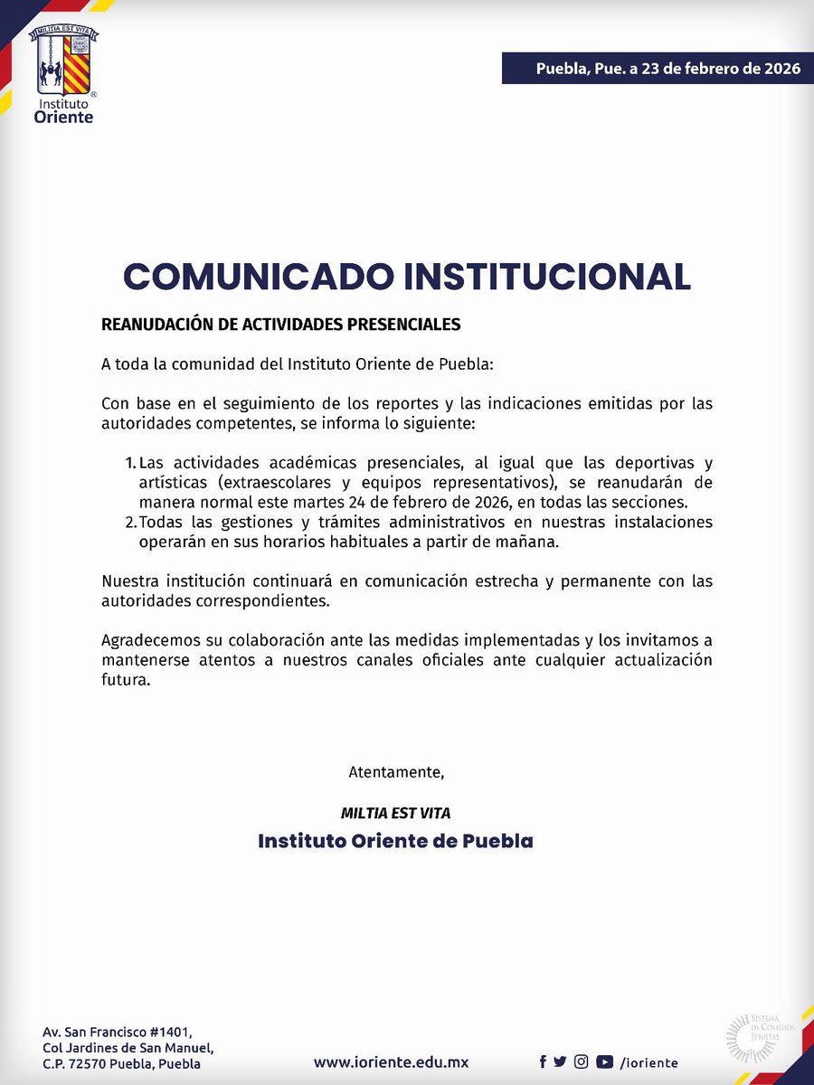 Instituto Oriente tweet media