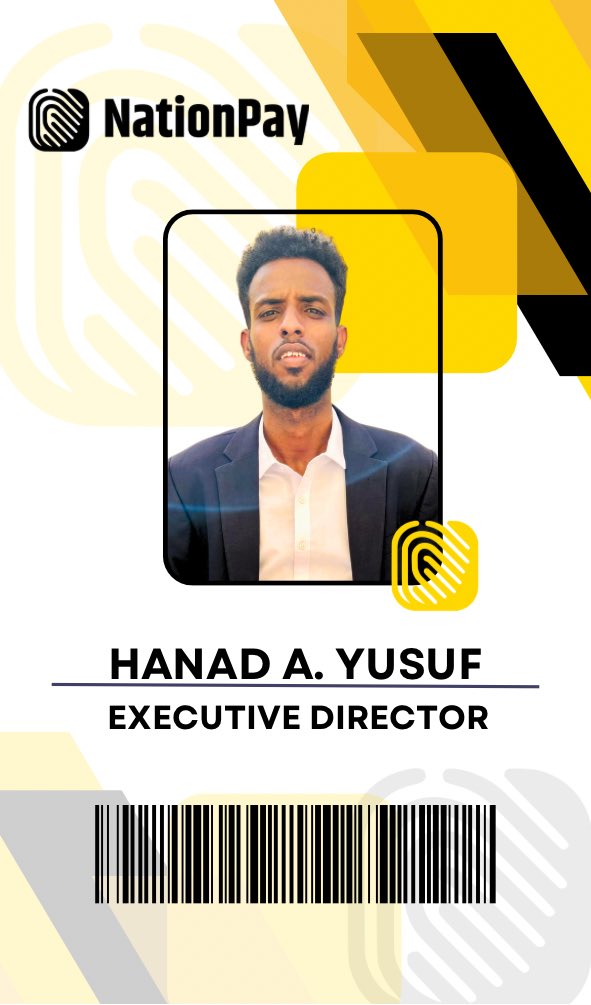 NatioPay's tweet photo. Meet the leadership behind @NatioPay. Meet @Hanadayusuf.

Building a trusted digital payment infrastructure. Driving the future of digital payments. 

#NationPay #Somaliland #Somalia #DigitalEconomy #Fintech https://t.co/TjDkrkicoV