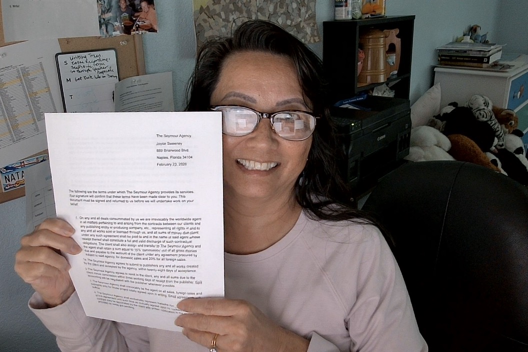natashayim's tweet photo. I'm very excited to share that I just signed with Marisa Cleveland and Joyce Sweeney at The Seymour Agency! Looking forward to wonderful collaborations ahead. https://t.co/pFk7TbXQyU