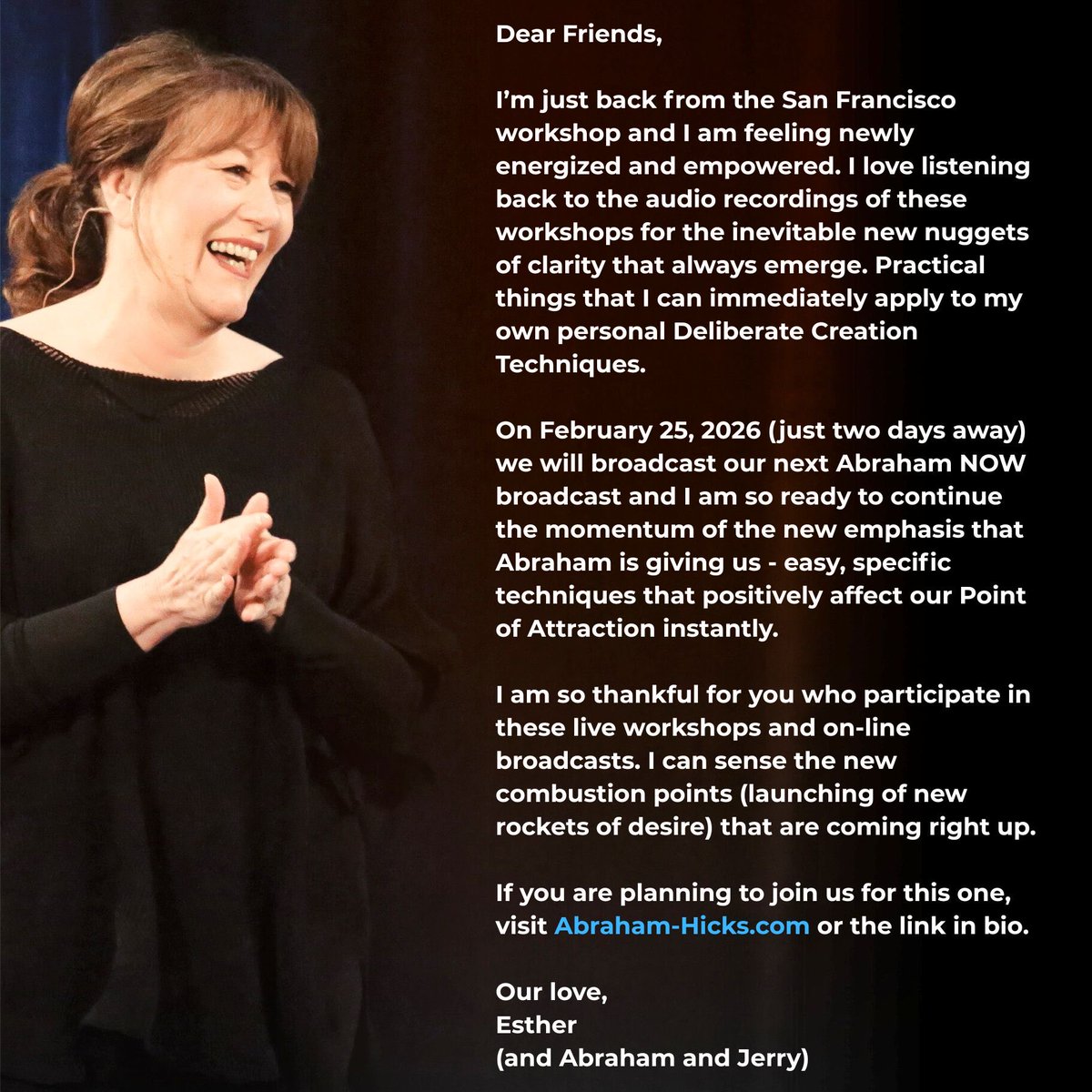 Esther Hicks tweet media